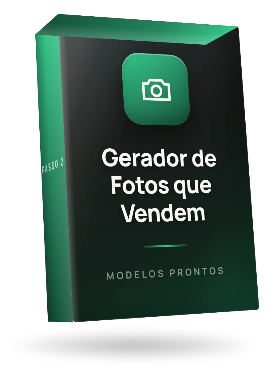 Gerador de Fotos que Vendem — mockup do produto