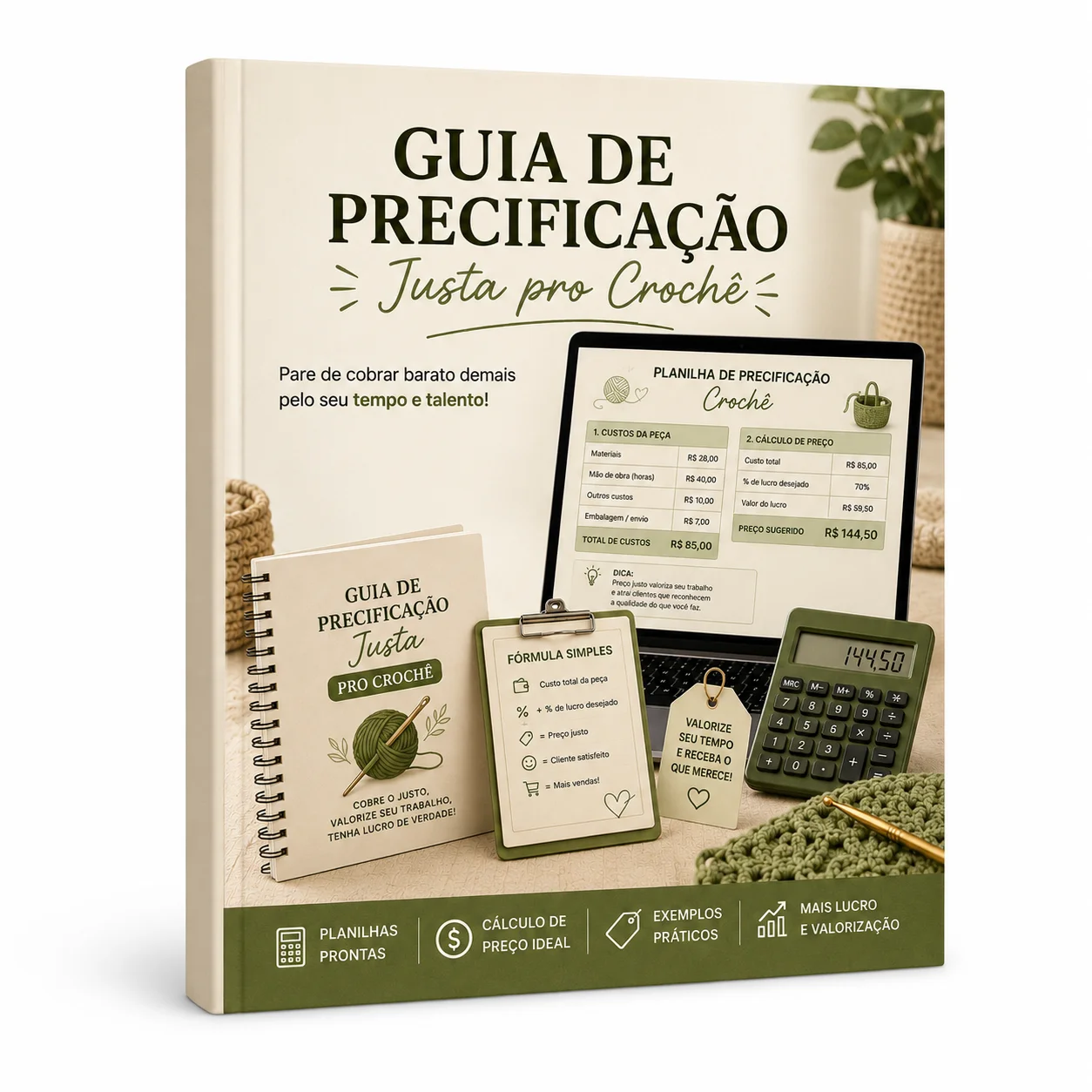 Guia de Precificação Justa pro Crochê